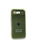 Чохол iPhone 17Air Silicon Case original FULL Camera №64 olive green (4you)