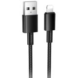Usb-cable iPhone 5 HOCO X119 1m (круглий) Black