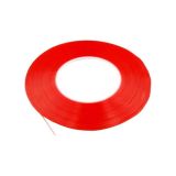 Двухсторонний скотч 3M прозрачный ширина 2 мм, длина 50м красный (М) 