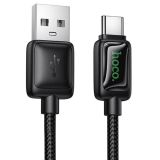 Usb-cable Type-C HOCO U146 1.2m (круглий) Black