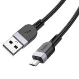 Usb-cable Micro USB HOCO X109 2.4A 3m (круглый) Black