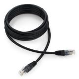 Кабель сетевой RJ45 3м Cablexpert PP12-3M/BK, черный (витая пара)