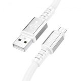 Usb-cable Micro USB HOCO X85 2.4A 1m (круглый) White