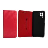 Flip Cover for Samsung A12/A125 Fiber Red (4you)