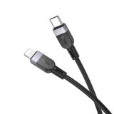 Cable Type-C/iPhone 5 HOCO X109 27W 3m (круглый) Black