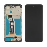 LCD Motorola E14 (XT2421-13) із чорним тачскрином + корпусна рамка (М)
