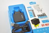 СЗУ-USB Sertec ST-1020 10W/2400 mAh 2 Usb + кабель Micro Usb Black