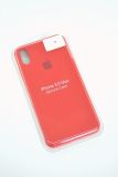 Чехол iPhone XS Max Silicon Case original FULL №14 red  (4you)