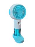 Вентилятор ручной SPRAY FAN LY-5088 (увлажнитель, подставка для телефона, 3 режима, Type-C) Blue