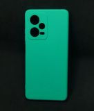 Чехол Xiaomi Redmi Note 12Pro+ Silicon Soft Silky №4 Azure (4you) "Акционная цена"