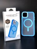 Чохол iPhone 13Pro Silicon SPACE with MagSafe Light blue