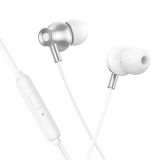 Гарнитура HOCO M119 Mia (микрофон,круглый шнур) Silver