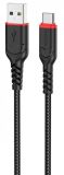 Usb-cable Type-C HOCO X59 3A 1m (круглий, тканевий) Black