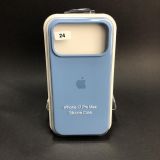 Чехол iPhone 17ProMax Silicon Case original FULL №24 new blue (4you)