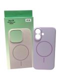 Чохол iPhone 16 Silicon BEATS with MagSafe №2 Lilac