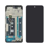 LCD Motorola G05 (XT2521-3)  с чёрным тачскрином + корпусная рамка (М)		