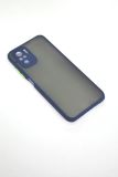 Чехол Samsung A02/A022 Silicon Gingle Matte Blue/yellow "Акционная цена"