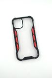 Чохол iPhone 12mini Silicon Vitrazh black / red