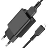 СЗУ-USB BOROFONE BA68A 1USB 2.1A + кабель Lightning Black (блістер)