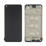 LCD Oppo A78 (4G) с чёрным тачскрином и корпусной рамкой IPS (М)