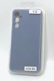 Чехол Samsung A34(5G) Silicon Original FULL №12 Charcoal grey (4you) "Акционная цена"