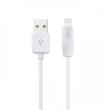 Usb-cable iPhone 5 HOCO X1 Rapid 2.4A 1m (круглий, комплект 2 шт) White