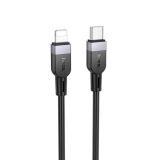 Cable Type-C/iPhone 5 HOCO X109 27W 2m (круглий) Black