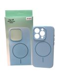 Чохол iPhone 15Pro Silicon BEATS with MagSafe №1 Light blue