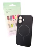 Чохол iPhone 14ProMax Silicon BEATS with MagSafe №7 Midnight Black