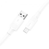 Usb-cable Micro USB HOCO X84 2.4A 1m (круглый) White