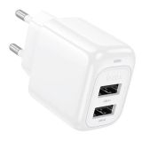 МЗП-USB HOCO CS51A 2.4A (2USB) White