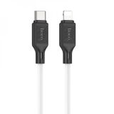 Cable Type-C/iPhone 5 HOCO X90 1m (круглий) White