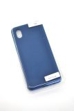 Чехол Samsung A22(4G) Silicon Original FULL №14 Dark blue (4you)