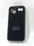Чехол iPhone 15 Silicon Case original FULL Camera №18 Black (4you)