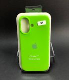 Чохол iPhone 17 Silicon Case original FULL №31 lime green (4you)