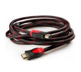 Кабель HDMI (тато-тато) 10м червоно-чорна оплетка (подвійний феррит) v1.4