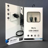 Usb-cable iPhone 5 4you Merla (2A, silicon, чорний, преміум упаковки)