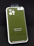 Чехол iPhone 12ProMax Silicon Case original FULL Camera №64 olive green (4you) (NO LOGO)