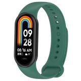 Ремінець на браслет фітнес Xiaomi mi band 8/9/10 Темно-зелений