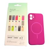 Чохол iPhone 11 Silicon BEATS with MagSafe №15 Sunset Purple