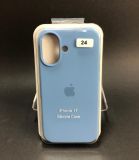 Чехол iPhone 17 Silicon Case original FULL №24 new blue (4you) "Акционная цена"