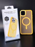 Чохол iPhone 15Pro Silicon SPACE with MagSafe Yellow