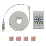 LED стрічка неонова USB RGB 5V, IP 65, 2м, з Bluetooth та пультом, датчиком звуку (М) - Ціна Тижня!