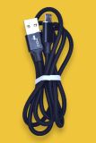 Usb-cable Micro USB 4you Rido Fast Charge ( 2.1A, круглий, тканина, чорний, 1М )