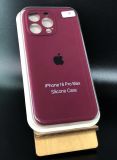 Чохол iPhone 16ProMax Silicon Case original FULL Camera №63 burgundy (4you)