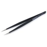 Пинцет прямой Baku A8 SS sa U.R.ESD з черным антистатическим покрытием (М) 