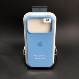 Чехол iPhone 17Pro/18Pro Silicon Case original FULL №60 sea blue (4you)