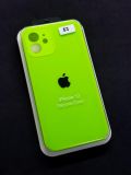 Чехол iPhone 12 Silicon Case original FULL Camera №53 neon green (4you)