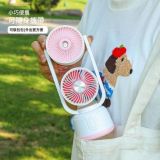 Вентилятор настільний SPRAY FAN GG8802 Pink (АКБ, зволожувач, 3 швидкості, Type-C)