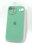 Чехол iPhone 15Plus Silicon Case original FULL Camera №21 azure (4you) "Акционная цена"